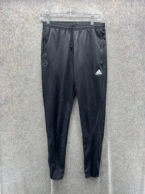 Adidas Pants Women Small Black Climalite Tapered Athletic Joggers Core 15 Soccer